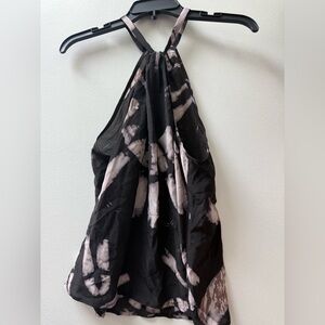 Black and Pink Tie-Dye Halter top, Lucky Brand size small